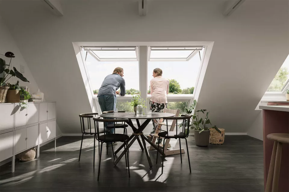 Elektro Klappflügelfenster